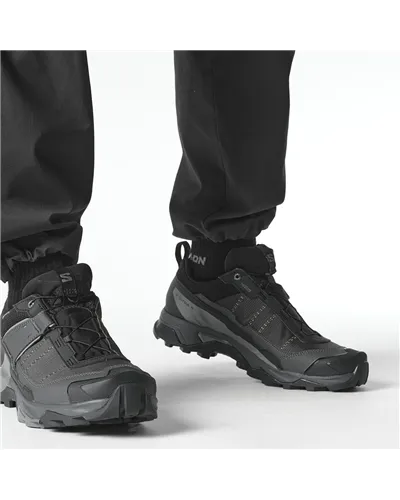 Salomon X Ultra 5 Wide GTX Gore-Tex Scarpe Trekking Uomo, Black/Asphalt/Castlerock