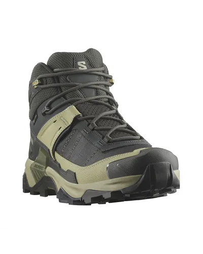 Salomon X Ultra 5 Mid GTX Gore-Tex Scarponi Trekking Uomo, Peat/Gray Green/Blue Nights