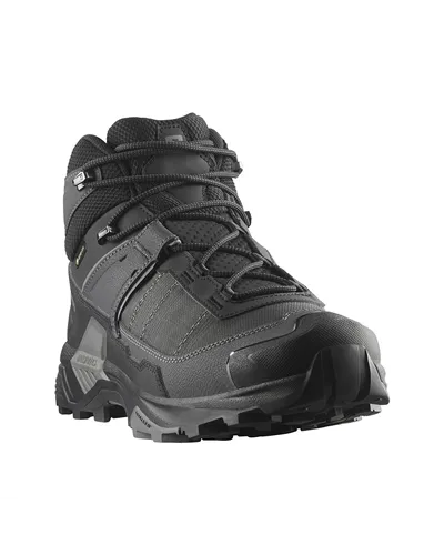Salomon X Ultra 5 Mid Wide GTX Gore-Tex Men's Trekking Boots, Black/Asphalt/Castlerock