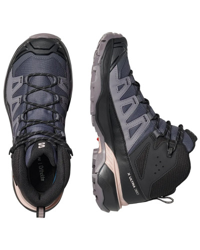 Salomon X Ultra 360 Mid GTX Gore-Tex Women's Trekking Boots, Nine Iron/Excalibur/Shadow Gray