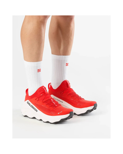 Salomon S/LAB Ultra Glide 2 Unisex Trail Running Shoes, Fiery Red/Fiery Red/Vanilla Ice