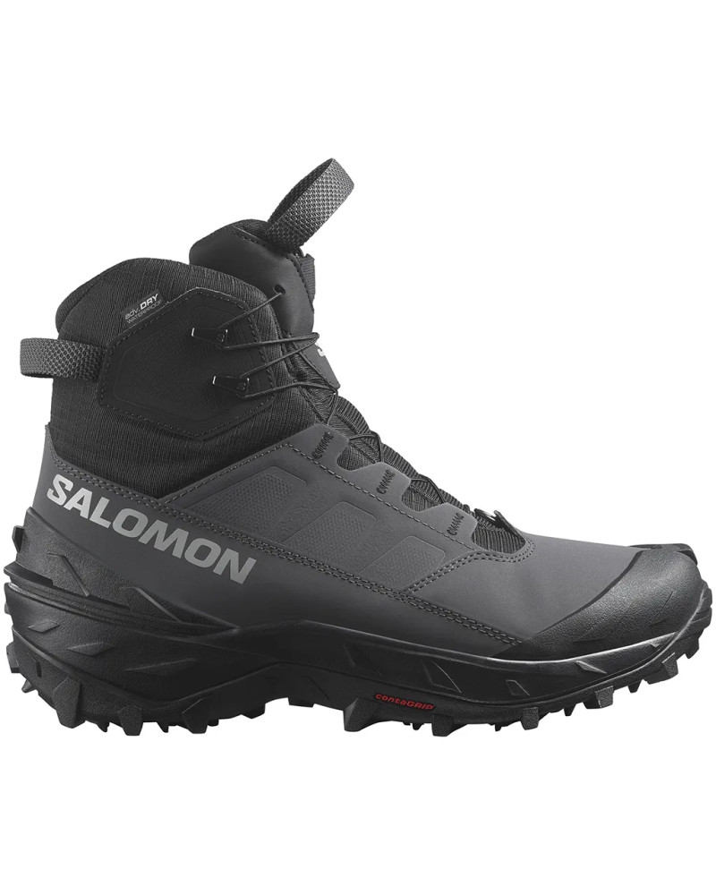 Salomon Crosstrak Powder WP Scarponi Trekking Impermeabili Uomo, Asphalt/Black/Sharkskin
