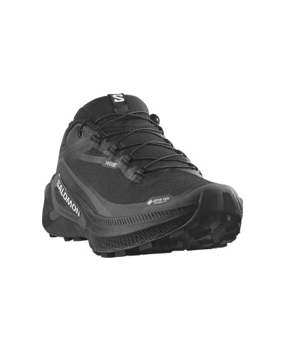 Salomon Genesis 2 GTX Gore-Tex Men's Trail Running Shoes, Black/Black/White