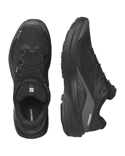 Salomon Genesis 2 GTX Gore-Tex Scarpe Trail Running Uomo, Black/Black/White