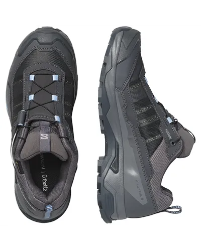 Salomon X Ultra 5 GTX Gore-Tex Women's Trekking Shoes, Asphalt/Castlerock/Brunnera Blue