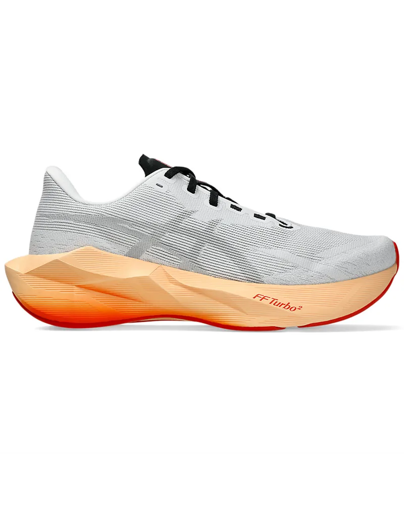 Asics Novablast 6 Men's Running Shoes, White/Orange Glow