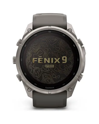 Garmin Fenix 9 Pro Solar inReach Case 51mm GPS Watch Wrist-Based HR, Titanium/Pebble Grey