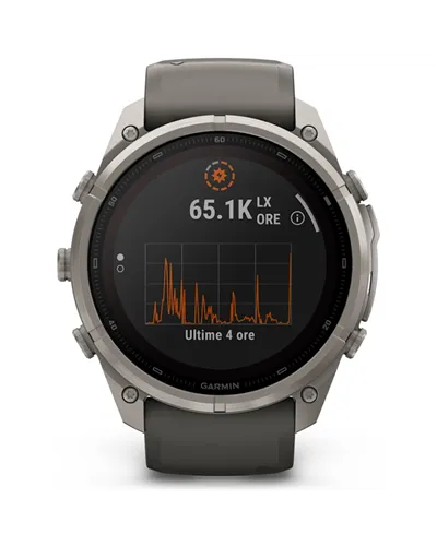 Garmin Fenix 9 Pro Solar inReach Case 51mm GPS Watch Wrist-Based HR, Titanium/Pebble Grey