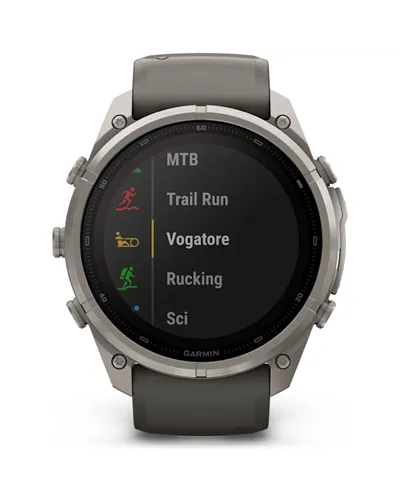 Garmin Fenix 9 Pro Solar inReach Case 51mm GPS Watch Wrist-Based HR, Titanium/Pebble Grey