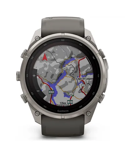 Garmin Fenix 9 Pro Solar inReach Cassa 51mm Orologio GPS Cardio Integrato, Titanium/Pebble Grey