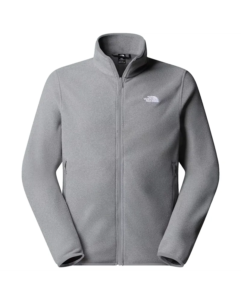 The North Face Glacier Men's Full-Zip Fleece, TNF Mid Grey Heather