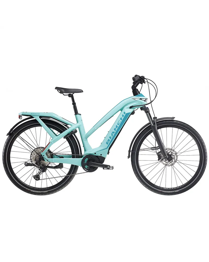 Bianchi e-Omnia T-Type ST Shimano Deore 10v OLI Edge 630Wh, 4D CK16/Dark Celeste Full Matt MY24