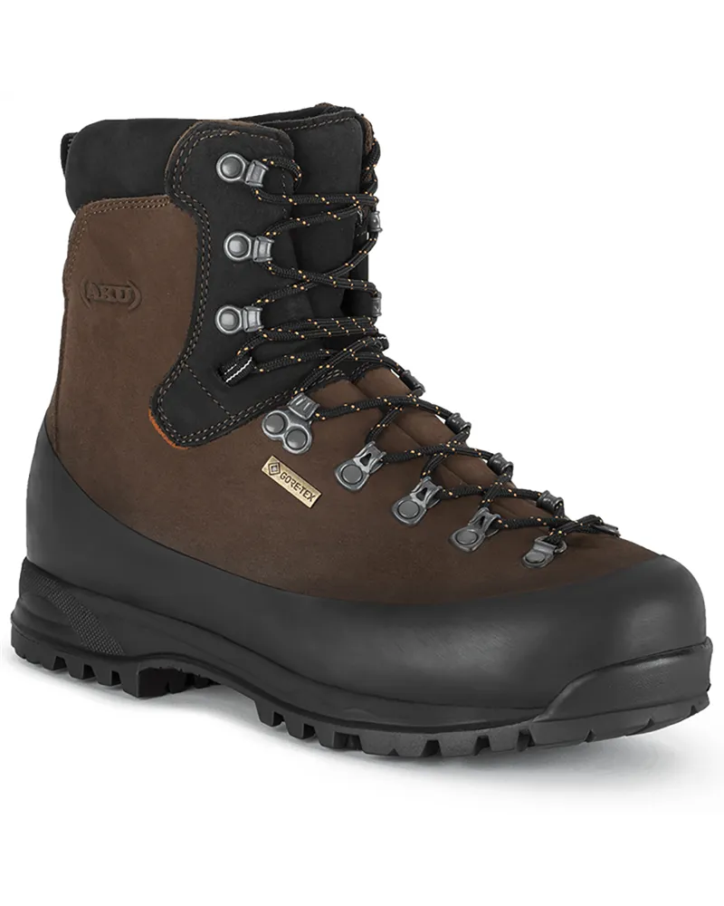 Aku Superalp V-Light GTX Gore-Tex Men's Trekking Boots, Earth Brown/Lime