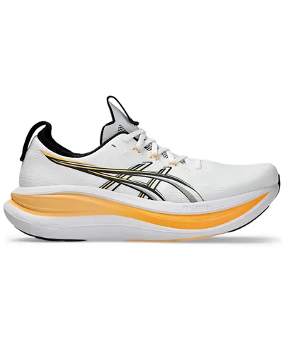 Asics Gel-Nimbus 28 Scarpe Running Uomo, White/Stadium Orange
