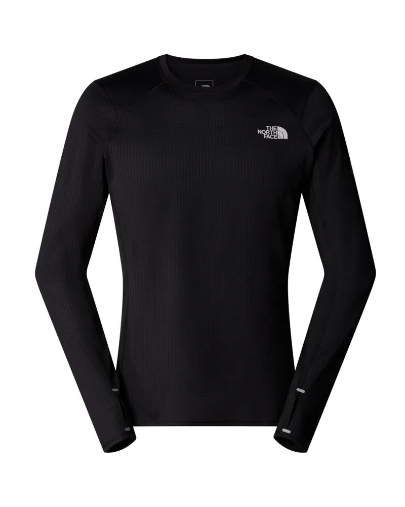 The North Face Altimetro LT Crew FlashDry Maglia Maniche Lunghe Uomo, TNF Black