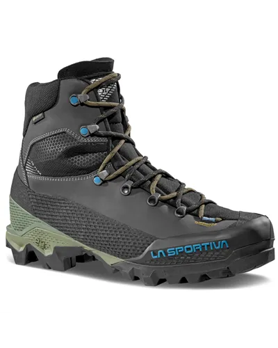 La Sportiva Aequilibrium LT GTX Gore-Tex Men's Mountaineering Boots, Carbon/Cypress
