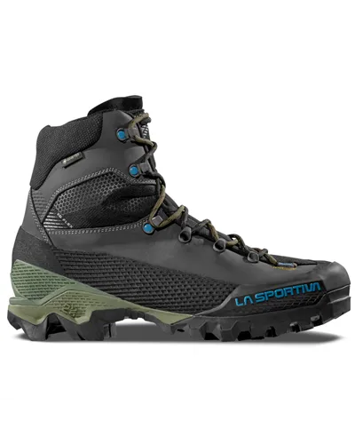 La Sportiva Aequilibrium LT GTX Gore-Tex Men's Mountaineering Boots, Carbon/Cypress