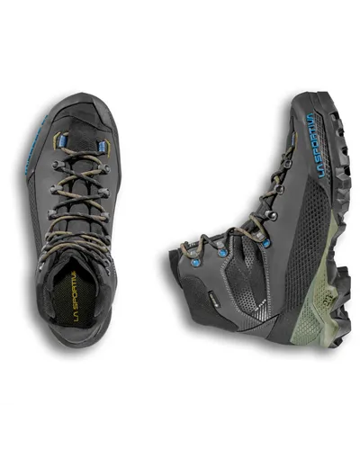 La Sportiva Aequilibrium LT GTX Gore-Tex Men's Mountaineering Boots, Carbon/Cypress