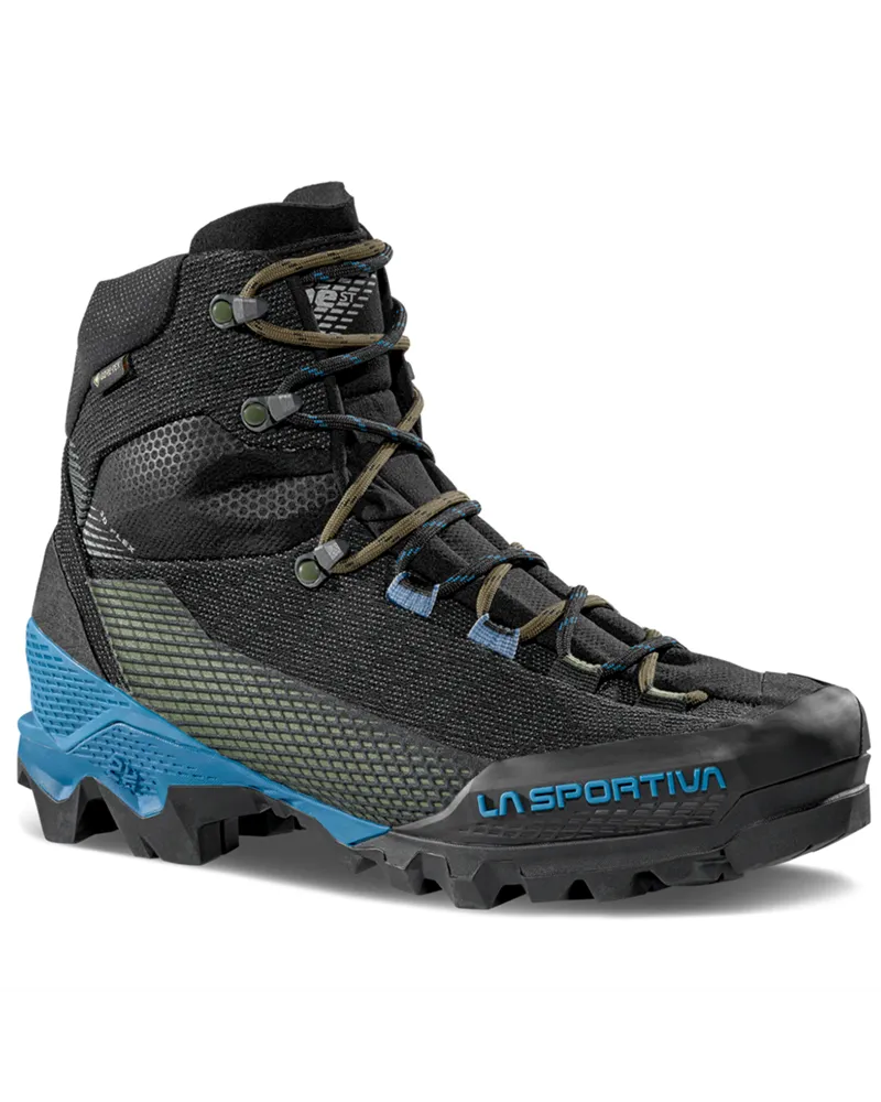 La Sportiva Aequilibrium ST GTX Gore-Tex Men's Mountaineering Boots, Carbon/Cypress