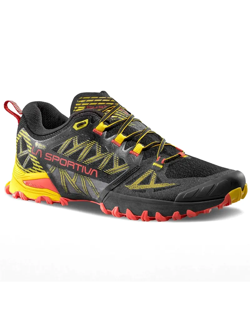 La Sportiva Bushido III GTX Gore-Tex Men's Trail Running Shoes, Black/Yellow