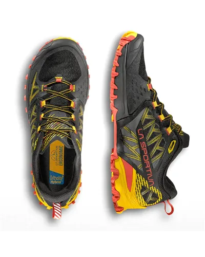 La Sportiva Bushido III GTX Gore-Tex Men's Trail Running Shoes, Black/Yellow