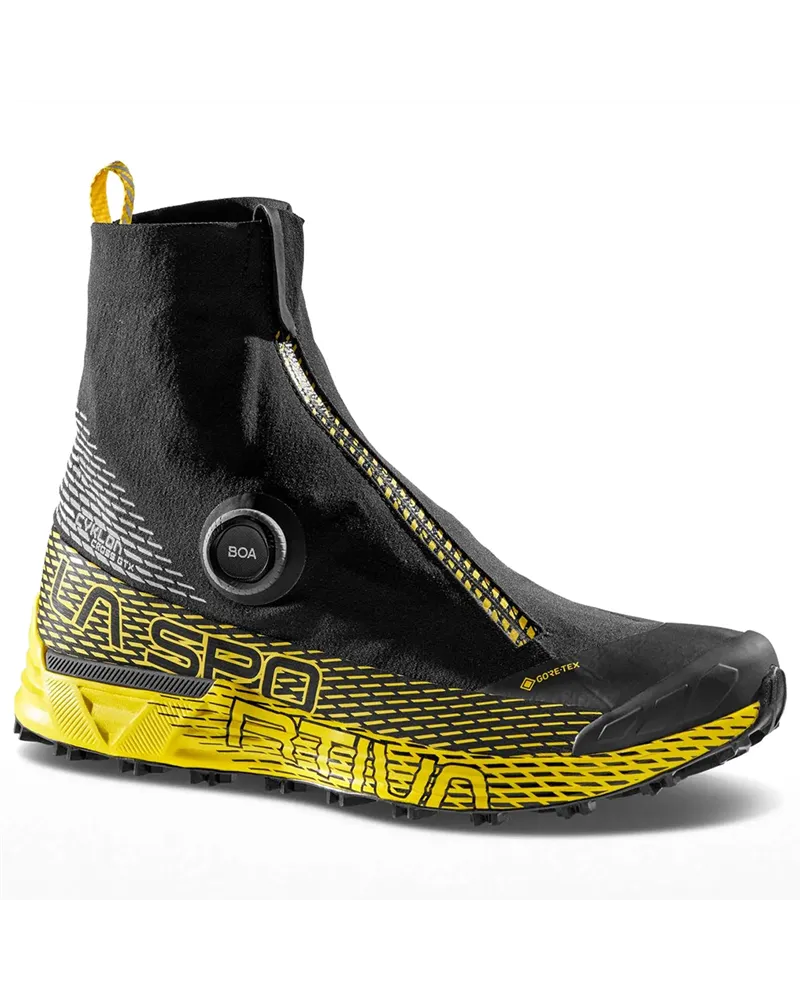 La Sportiva Cyklon Cross GTX Gore-Tex Men's Trail Running Shoes, Black/Yellow
