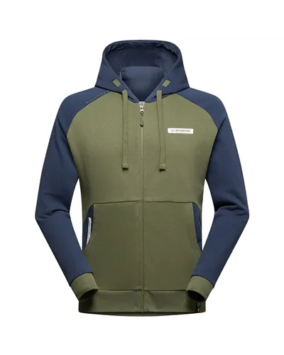 La Sportiva Kaos Hoody Felpa con Cappuccio Uomo, Cypress/Night Sky