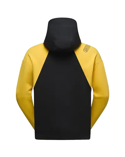 La Sportiva Podium Big Logo Men's Hoody, Black/Yellow