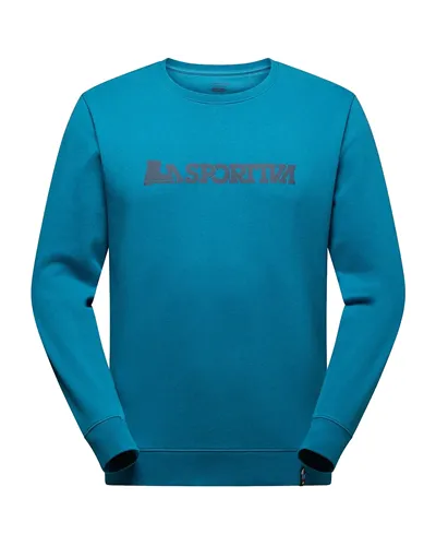 La Sportiva Heritage Logo Felpa Girocollo Uomo, Lake/Night Sky