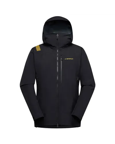 La Sportiva Alpine Guide GTX Gore-Tex Perfomance Men's Hooded Jacket, Black/Yellow