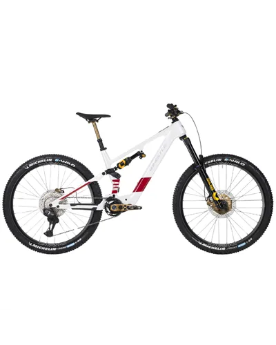 Atala Whistle e-MTB AXR C13.7 Sram GX Eagle AXS 12v Avinox M2S 800Wh, Bianco/Rosso (Edizione Limitata)