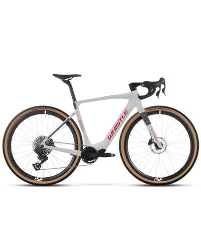 Atala Whistle e-MTB Kiowa AVX Gravel Sram Rival XPLR AXS 13v Avinox M2S 600Wh, Bianco/Rosso