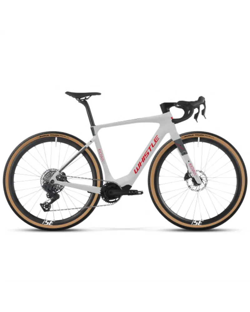 Atala Whistle e-MTB Kiowa AVX Gravel Sram Rival XPLR AXS 13sp Avinox M2S 600Wh, White/Red