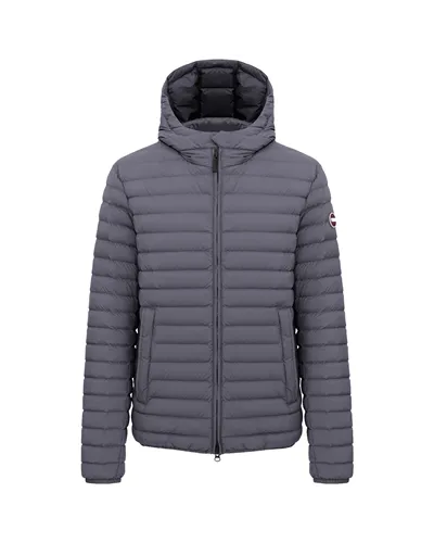 Colmar Men's Light Down Jacket with Hood, Street/Black