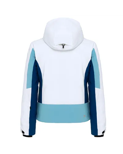 Colmar Niseiko Giacca da Sci Donna, White/Midnight Blue/Capri Blue