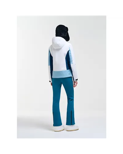 Colmar Niseiko Giacca da Sci Donna, White/Midnight Blue/Capri Blue
