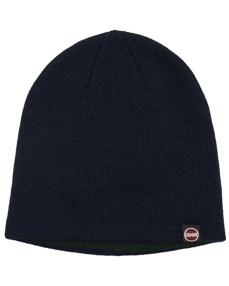 Colmar Unisex Beanie Hat, Navy Blue/Seaweed (One Size Fits All)