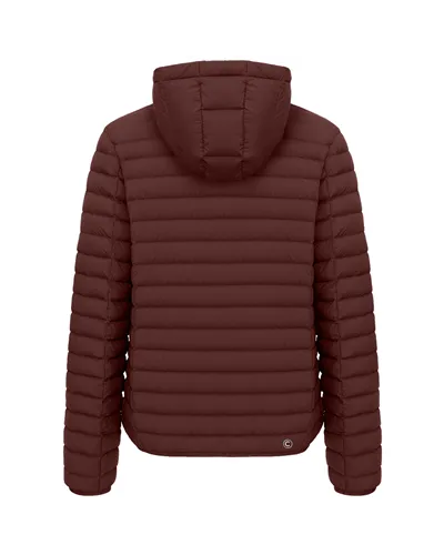 Colmar Giacca Piumino Leggero con Cappuccio Uomo, Brick/Chocolate