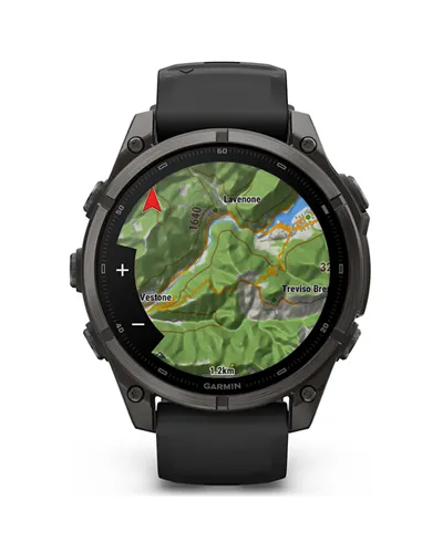 Garmin Fenix 9 Case 47mm GPS Watch Wrist-Based HR, Titanium DLC Carbon Gray/Black