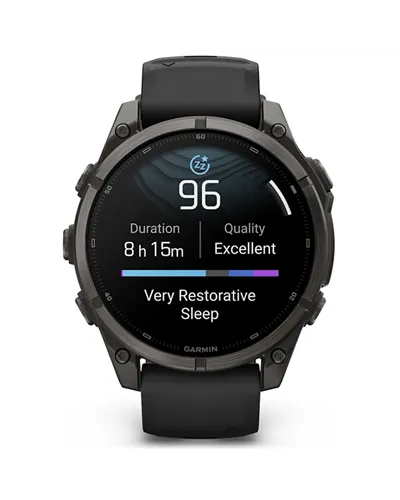 Garmin Fenix 9 Case 47mm GPS Watch Wrist-Based HR, Titanium DLC Carbon Gray/Black