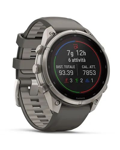 Garmin Fenix 9 Pro Solar inReach Case 47mm GPS Watch Wrist-Based HR, Titanium/Pebble Grey