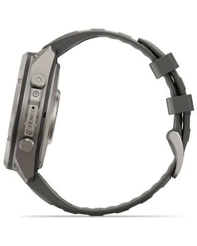 Garmin Fenix 9 Pro Solar inReach Case 47mm GPS Watch Wrist-Based HR, Titanium/Pebble Grey