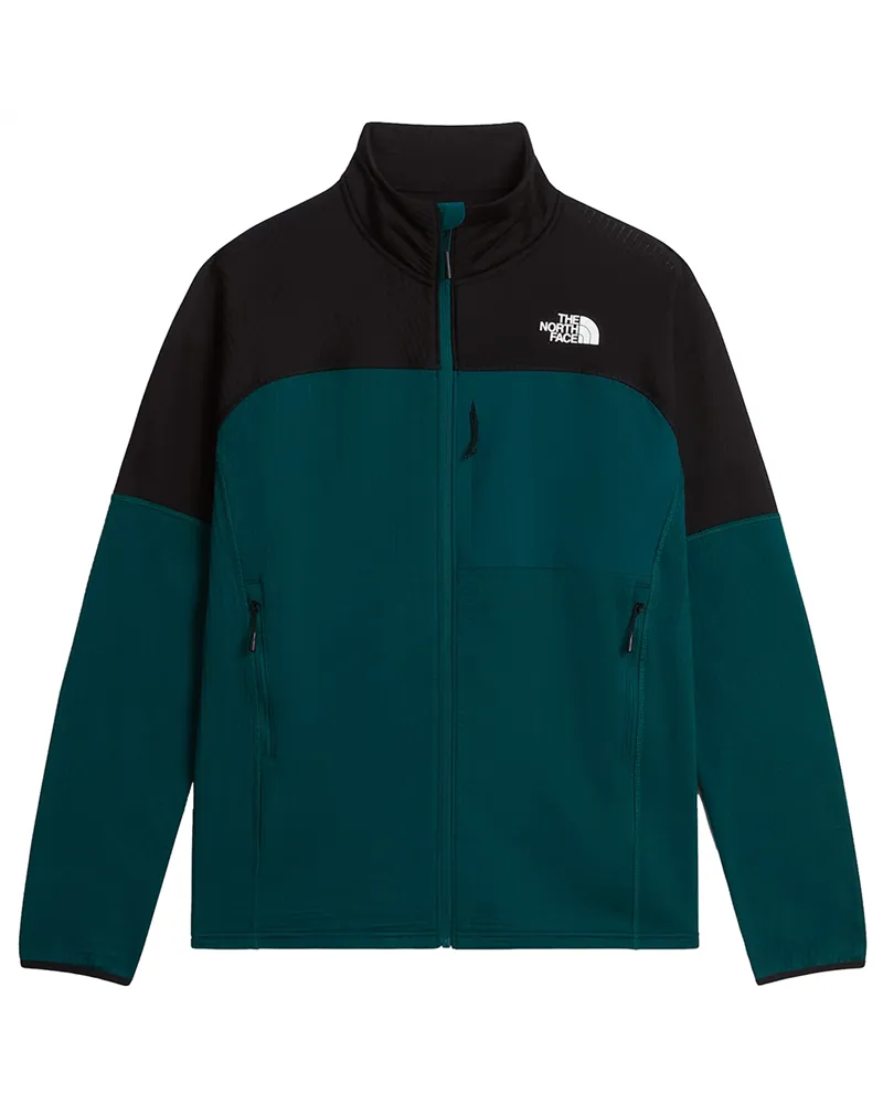 The North Face Stormgap Polartec Power Grid Giacca Midlayer Uomo Full Zip, Pacific Teal/TNF Black