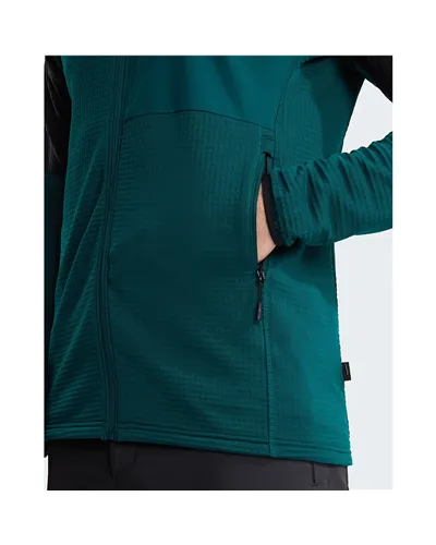The North Face Stormgap Polartec Power Grid Giacca Midlayer Uomo Full Zip, Pacific Teal/TNF Black