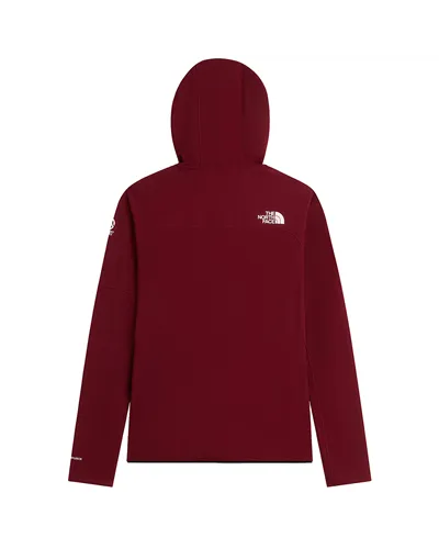 The North Face Summit FutureFleece Women's Full Zip Hooded Midlayer Jacket, Burgundy Crush