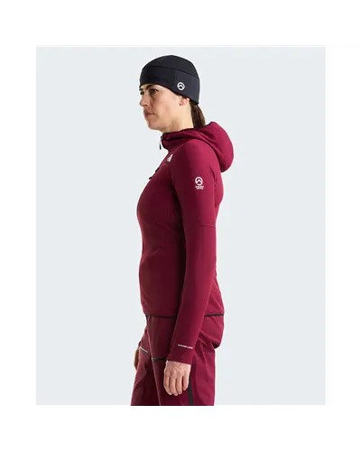 The North Face Summit FutureFleece Giacca Midlayer con Cappuccio Donna Full Zip, Burgundy Crush