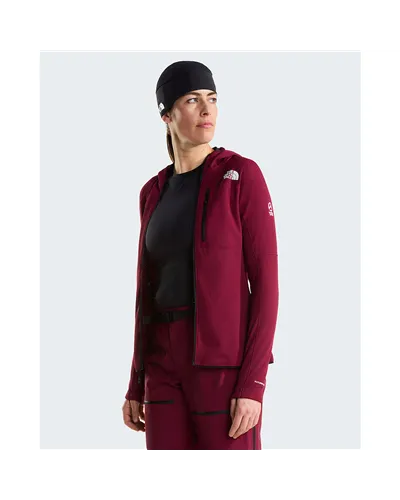 The North Face Summit FutureFleece Giacca Midlayer con Cappuccio Donna Full Zip, Burgundy Crush