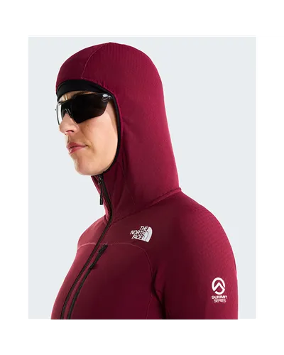 The North Face Summit FutureFleece Giacca Midlayer con Cappuccio Donna Full Zip, Burgundy Crush