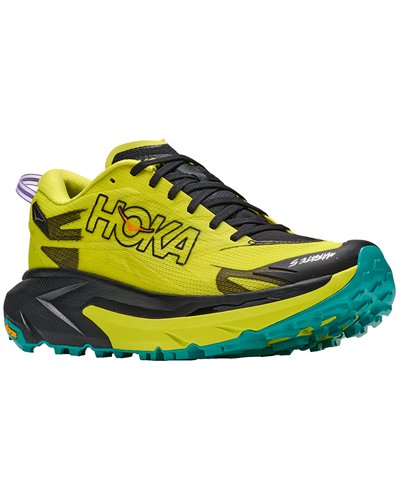 Hoka Mafate 5 Scarpe Trail Running Uomo, Black/Hoka Citrus