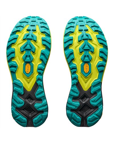 Hoka Mafate 5 Scarpe Trail Running Uomo, Black/Hoka Citrus